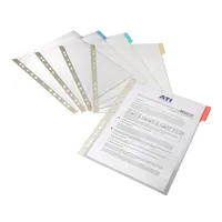 Durable Sichttafel A4 transparent, Tab rt Profilleiste mit Eurolochung