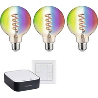 Paulmann 5193 Home Zigbee LED Birne Filament G95 RGBW