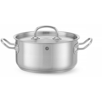 HENDI Kochtopf, Niedrig, mit Deckel, Kitchen Line, 2,9L, ø200x(H)95mm,