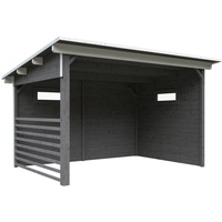 SKANHOLZ Unterstand Vimmerby 370 x 250 cm grau