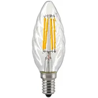 Sigor 4.5W Kerze Filament gedreht klar E14, 470lm 2700K