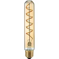 Sigor LED Deko Wendelfilament-Röhrenlampe CURVED GOLD, 230V, Ø 3.2cm