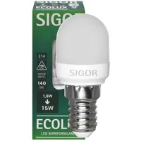 Sigor LED ECOLUX BIRNE für Kühlschränke , 230V, Ø