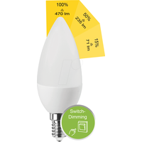 Blulaxa LED-Lampe E14 4,9W 470 lm WW Switch DIM
