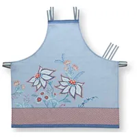 Pip Studio Flower Festival Schürze Blau - 85 x