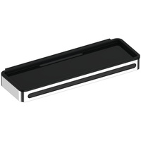 Keuco Plan Duschkorb 14959170037 Aluminium-finish/schwarzgrau, mit Glasabzieher