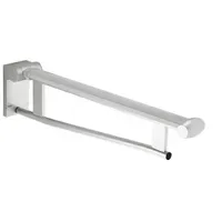 Keuco Plan Care Waschtisch-Stützklappgriff 650 mm gebremst Aluminium silber-eloxiert/schwarzgrau