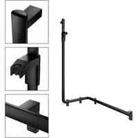 Keuco AXESS Duschhandlauf mit Brausestange, links 800/600/1300 mm schwarz