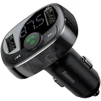 Baseus FM-Transmitter T-Typ Bluetooth 2xUSB microSD (Black)