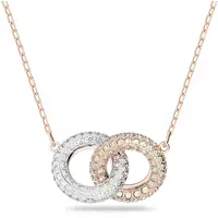 Swarovski Dextera Halskette Rund Weiss Roségold