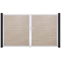 GROJA Steckzaun Tor BasicLine DIN Rechts EV1 Sheffield Oak