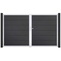 GROJA Steckzaun Tor BasicLine DIN Rechts EV1 Anthrazit