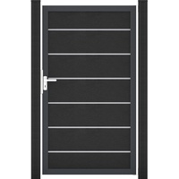GROJA GroJaSolid Grande Premium Tor Anthrazitgrau 100x180 cm Rahmen