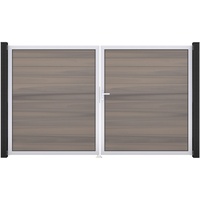 GROJA Solid Steckzaun Tor DIN Rechts EV1 Bi-Color co-extrudiert