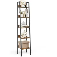 VASAGLE Bücherregal braun, schwarz 33,8 x 30,0 x 170,0