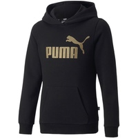 Puma Ess+ Logo Kapuzenpullover Black 7-8 Jahre