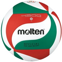 Molten Volleyball DVV 2 Wettspielball V5M4500-DE Weiß/Grün/Rot Gr. 5