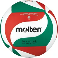 Molten Volleyball DVV 2 Wettspielball V5M4500-DE Weiß/Grün/Rot Gr. 5