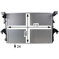 Mahle Kühler, Motorkühlung [Hersteller-Nr. CR805000P] für VW Transporter T6