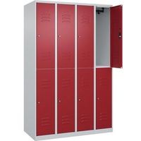 Californian Products CP Spind Classic Plus lichtgrau, rubinrot 080300-40