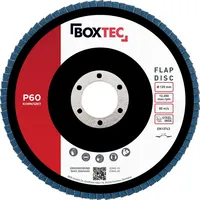 BOXTEC Profi-Fächerscheiben BLAU 125mm INOX Lamellenscheiben Schleifscheiben 10er Pack