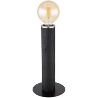 GLOBO Tischleuchte Tischlampe Holz Leselampe Holzstamm Schlafzimmerlampe 1 flammig