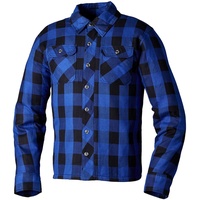 RST Lumberjack Motorrad Hemd, blau, XL