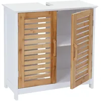 MCW Waschbeckenunterschrank, B41 Weiß-Braun