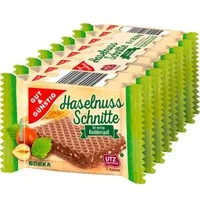 Gut&Günstig Haselnuss-Schnitte 8 St.