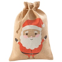 Folia Nikolausbeutel Weihnachtsmann klein 17,0 x 25,0 cm 10