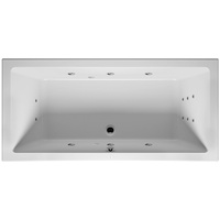 Riho Lugo Rechteck-Badewanne, Version links, mit flow-System, Einbau, 2-Sitzer,