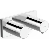 Hansa Hansaliving Fertigmontageset mit Funktionseinheit Thermostat-Batterie Badarmaturen, chrom