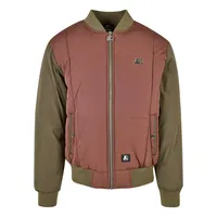 Starter Black Label Starter Quilted Bomber Weste in Braun,