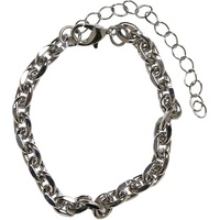 URBAN CLASSICS Sideris Bracelet in Silberfarben, Größe S/M