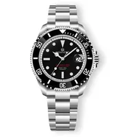 Gigandet Automatikuhr Sea Ground 3000 Edelstahl Datum Schwarz Silber