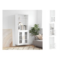 VidaXL Highboard Weiß 69,5x34x180 cm Holzwerkstoff