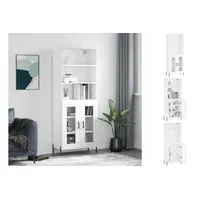 VidaXL Highboard Weiß 69,5x34x180 cm Holzwerkstoff