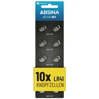 Absina Knopfzelle LR41 - LR736 & AG3 41 mAh,