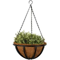 Esschert Design Hanging Basket 30cm Kokos Blumenampel mit Kette