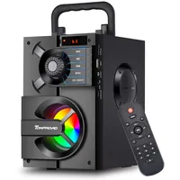 TOMPROAD Bluetooth Lautsprecher, Tragbare Bluetooth Box mit Subwoofer, kabellos