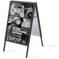 Showdown Displays Showdown Kundenstopper 70x100cm 32mm Gehrung sw