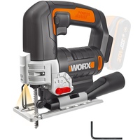 Worx WX543.9 Akku-Pendelhub-Stichsäge – Profi Stichsäge mit Absaug-Adapter –