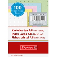Brunnen Karteikarten A8 dotted