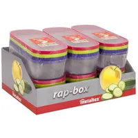 Metaltex Rap Box Reibe Rot Lila Grün