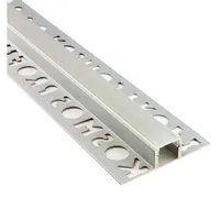 Tktrading24 T77 LED Alu Fliesenprofil Bordüre 10mm silber 2m