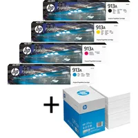 HP Bundle mit HP Original 913A Toner 4er Multipack