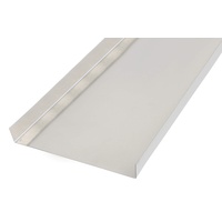 GAH Alberts Glattblech,gekant,U,ALU,nat.18x130x18/1m