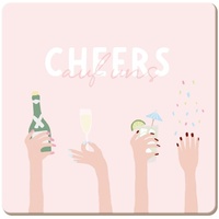 Grafik-Werkstatt Grafik Werkstatt lustiger Untersetzer aus Kork | Cheers,