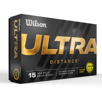 Wilson Staff Golfbälle, Ultra Distance, Zweiteiliger Golfball, 15 Bälle,