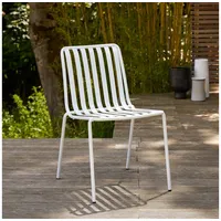 Tikamoon Outdoor Stuhl Gaby White aus lackiertem Metall